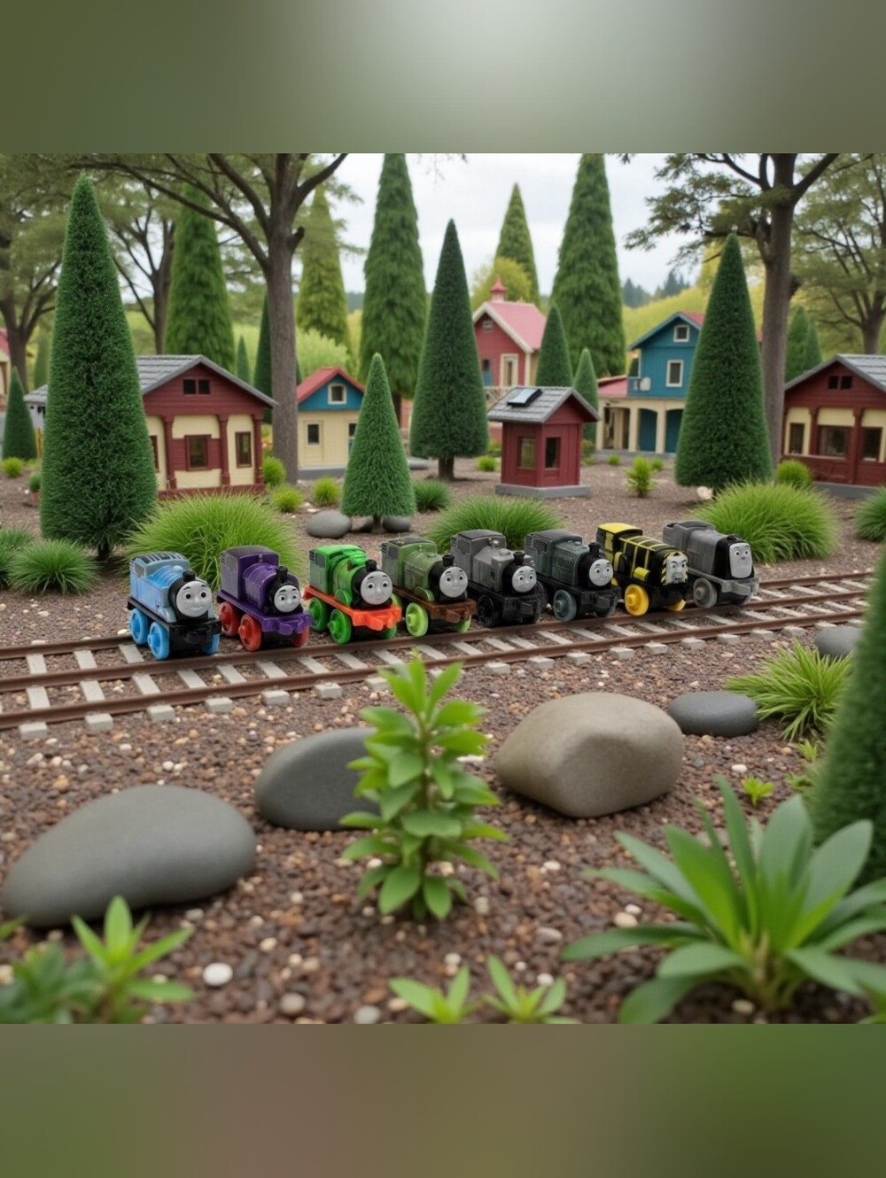 (Lot Of 8) 2014 Assorted Mini Thomas & Friends Classic Train Engines Mattel Toys